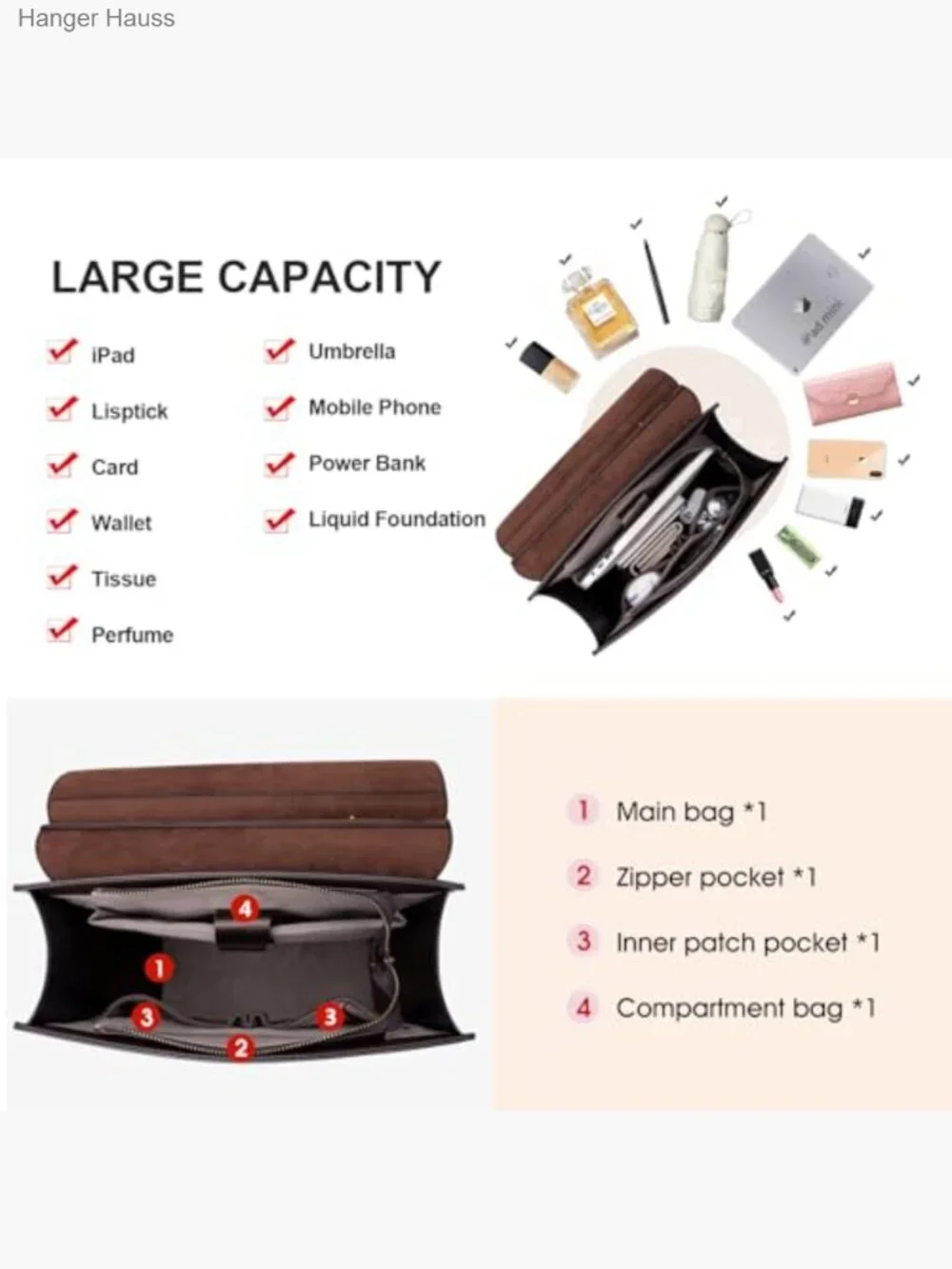 Genuine Leather Backpack Purse For Women Large College Travel Daypack